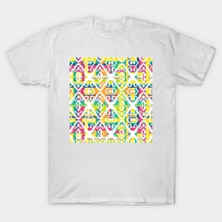 Multi Colour Southwest Aztec Pattern T-Shirt